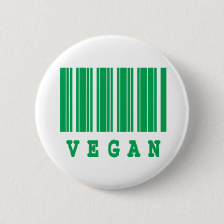 Bóton Redondo 5.08cm design de código de barras do vegan