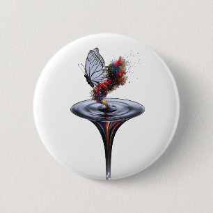 Bóton Redondo 5.08cm Design de Crescimento Pessoal Inspirado na Metamor