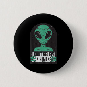 Bóton Redondo 5.08cm Design de ovni alienígena engraçado vintage - não