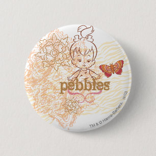 Bóton Redondo 5.08cm Design de PEBBLES™ Sandy