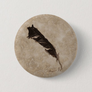 Bóton Redondo 5.08cm Design de Raven's Feather Bird-lover
