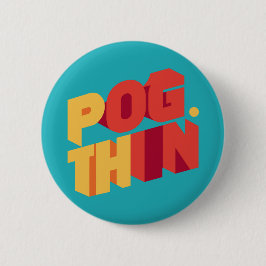 Bóton Redondo 5.08cm Design de Shamrock Elegante para Rua.