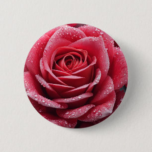 Bóton Redondo 5.08cm Design Rosa único gerado por AI