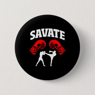 Bóton Redondo 5.08cm Design Savate Boxing Kick Mma Kickboxing