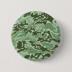 Bóton Redondo 5.08cm Design verde feito sob encomenda da camuflagem do
