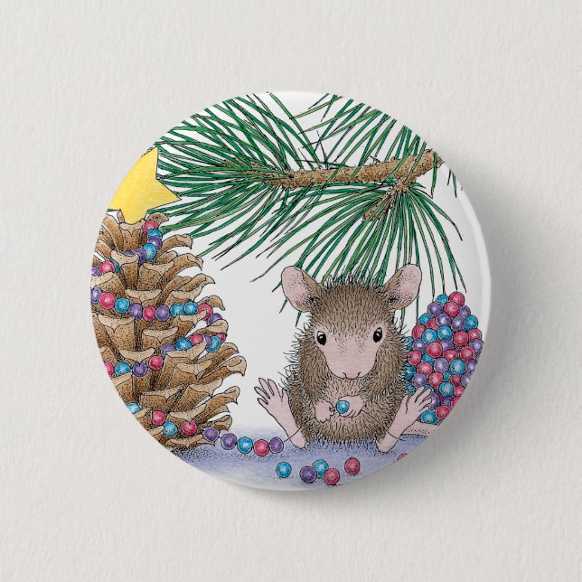 Bóton Redondo 5.08cm Designs para mouse doméstico® (Frente)