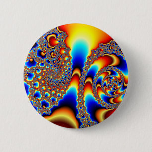 Bóton Redondo 5.08cm Deslizando - Arte Fractal