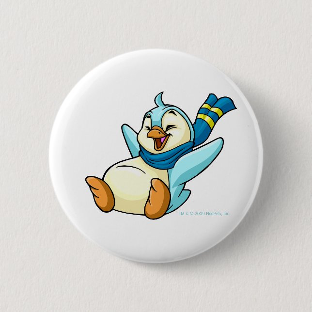 Bóton Redondo 5.08cm Deslizando Bruce azul (Frente)