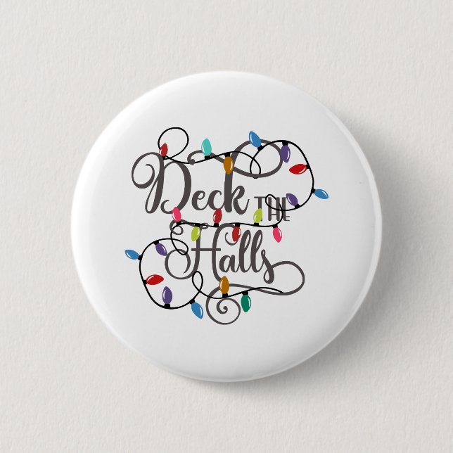 Bóton Redondo 5.08cm despejar as lanternas de Natal (Frente)