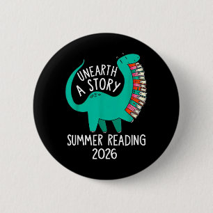 Bóton Redondo 5.08cm Desvendar uma História Leitura de Verão 2026 Livro