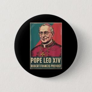 Bóton Redondo 5.08cm Deus abençoe Papa Leo Xiv Papa Leo Xiv Papa Camisa