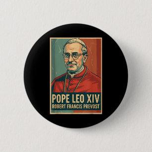 Bóton Redondo 5.08cm Deus abençoe Papa Leo Xiv Papa Leo Xiv Papa Camisa