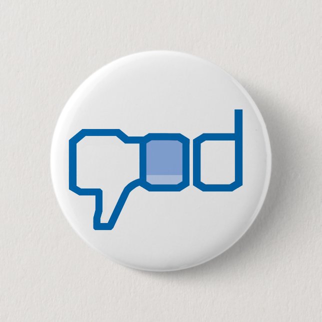 Bóton Redondo 5.08cm Deus & religião do desagrado! (Frente)