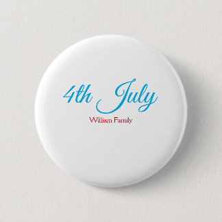 Bóton Redondo 5.08cm dia 4 de julho de independência adicionar nome tex