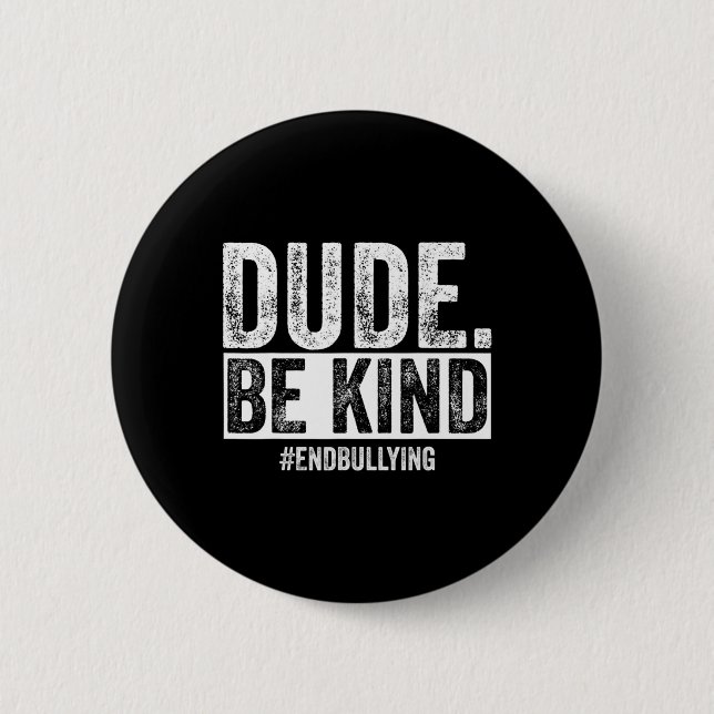 Bóton Redondo 5.08cm Dia da Bondade Dia da Unidade Laranja Sem bullying (Frente)