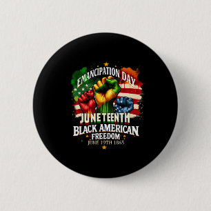Bóton Redondo 5.08cm Dia da Emancipação Décima Junta de Bandeira Negra
