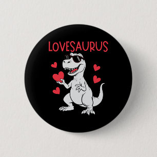 Bóton Redondo 5.08cm Dia de os namorados Amor Coração Dinossauro Lovesa
