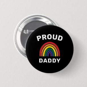Bóton Redondo 5.08cm Dia de os pais Arco-Íris Pai LGBTQ OrtoOrgulho gay