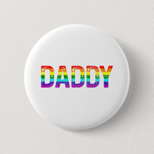 Bóton Redondo 5.08cm Dia de os pais Orgulho gay Mês Lgbtq pai Rainbow F