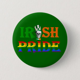 Bóton Redondo 5.08cm Dia de São Patrício irlandês orgulho gay