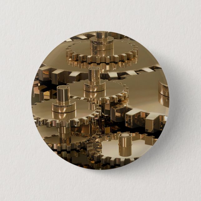 Bóton Redondo 5.08cm Dia do Pai em Gear (Frente)