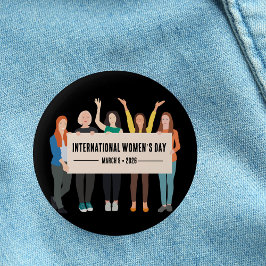 Bóton Redondo 5.08cm Dia Internacional da Mulher