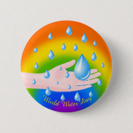 Bóton Redondo 5.08cm Dia Mundial da Água 22 de março