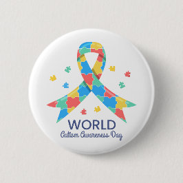 Bóton Redondo 5.08cm Dia Mundial da Consciência do Autismo
