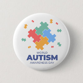 Bóton Redondo 5.08cm Dia Mundial da Consciência do Autismo