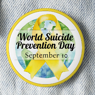 Bóton Redondo 5.08cm Dia Mundial de Prevenção do Suicídio 10 de Setembr
