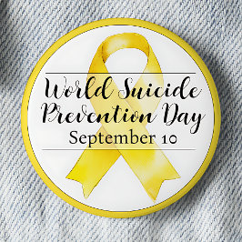 Bóton Redondo 5.08cm Dia Mundial de Prevenção do Suicídio 10 de Setembr