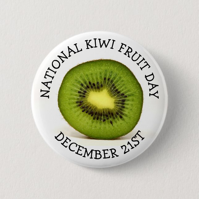 Bóton Redondo 5.08cm Dia Nacional da Fruta Kiwi (Frente)
