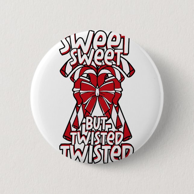 Bóton Redondo 5.08cm Diabetes Candy de Natal Cana Sanguínea Açúcar Diab (Frente)