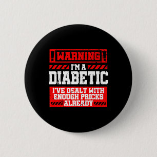 Bóton Redondo 5.08cm Diabetes Difundidos Consciência Mês S Diabético
