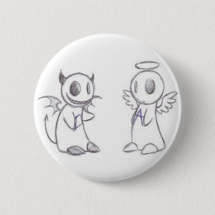 BÓTON REDONDO 5.08CM DIABO & ANJO