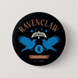 Bóton Redondo 5.08cm Diadema Águia Dupla da Casa RAVENCLAW™ Gráfica