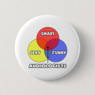 Bóton Redondo 5.08cm Diagrama Venn.. Audiologistas
