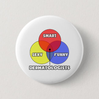 Bóton Redondo 5.08cm Diagrama Venn.. Dermatologistas