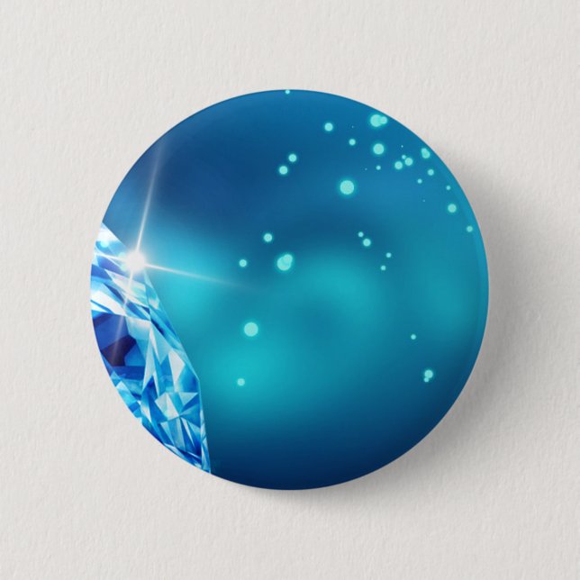 Bóton Redondo 5.08cm diamante azul (Frente)