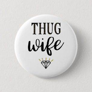 Bóton Redondo 5.08cm Diamante da Mulher Thug