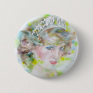 Bóton Redondo 5.08cm diana, princesa de wales - retrato aquoso.3