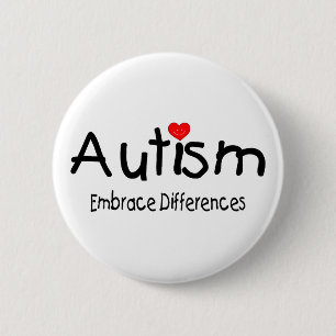 Bóton Redondo 5.08cm Diferenças do abraço (coração feliz)