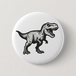 Bóton Redondo 5.08cm Dinossauro