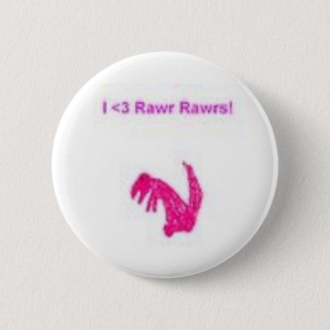 Bóton Redondo 5.08cm dinossauro (Frente)