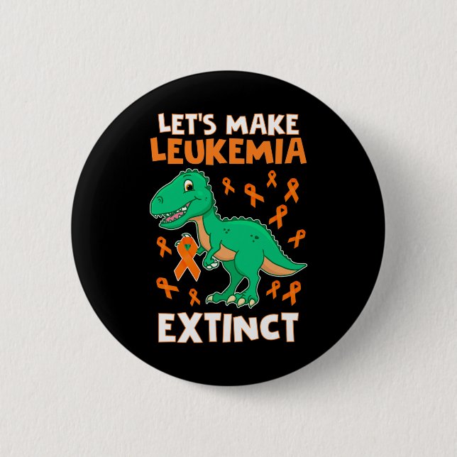 Bóton Redondo 5.08cm Dinossauro Laranja Fita Hematóloga Repti (Frente)