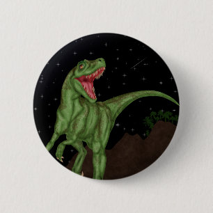 Bóton Redondo 5.08cm Dinossauro - noite pré-histórica