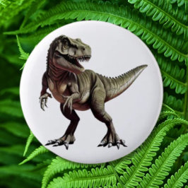 Bóton Redondo 5.08cm Dinossauro T Rex