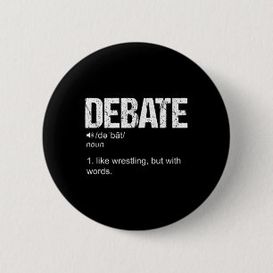 Bóton Redondo 5.08cm Discurso Sobre O Discurso Da Equipe De Debate Engr