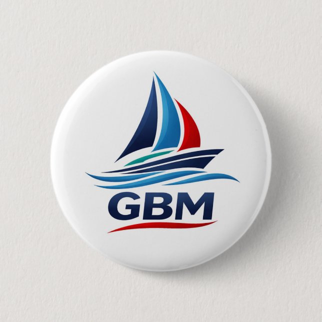 Bóton Redondo 5.08cm Distintivo da Equipe GBM (Frente)