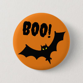Bóton Redondo 5.08cm Distintivos - Boo! Morcego de Halloween